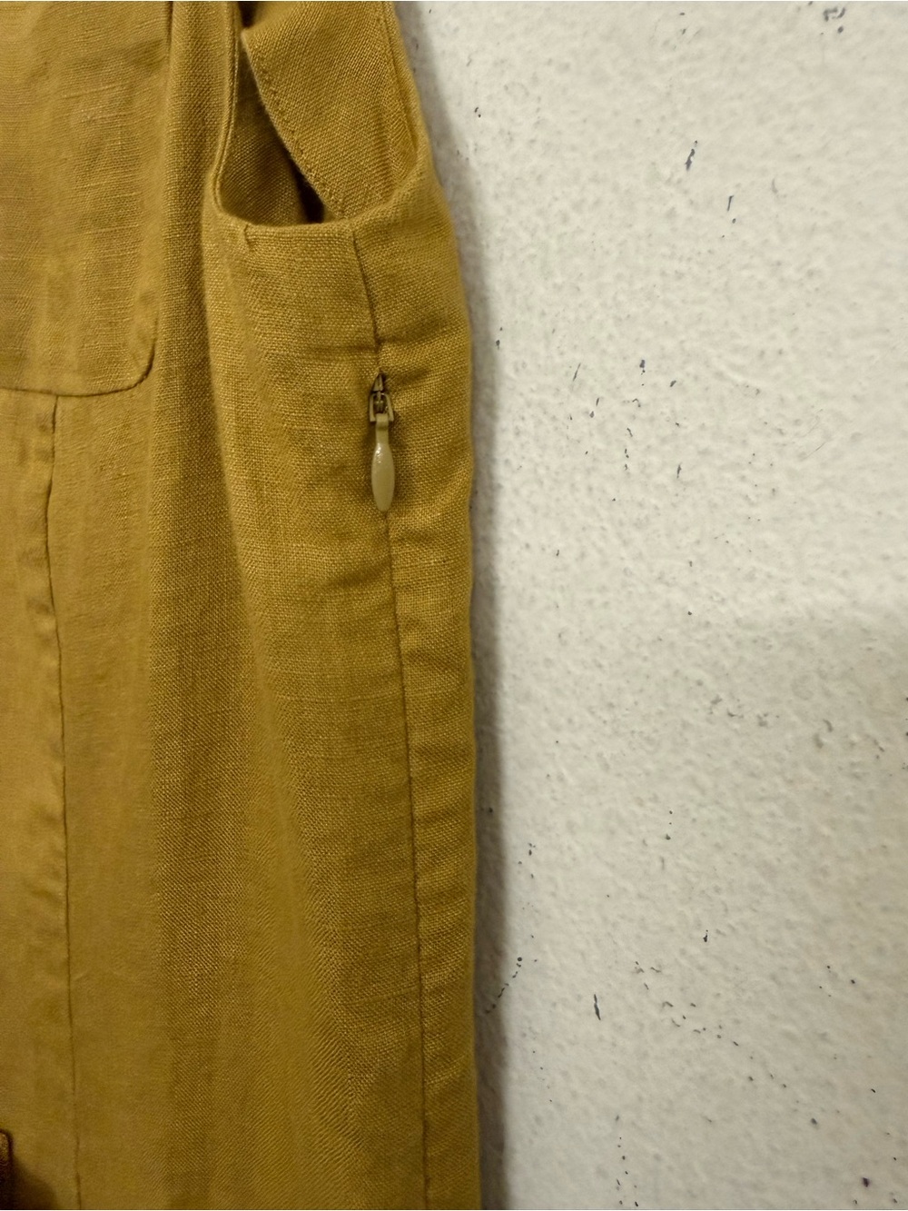 NWT DÔEN Bennett Linen Dress in Golden Olive Sz S - Picture 11 of 17